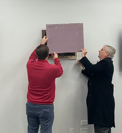 unveiling memorial plaque