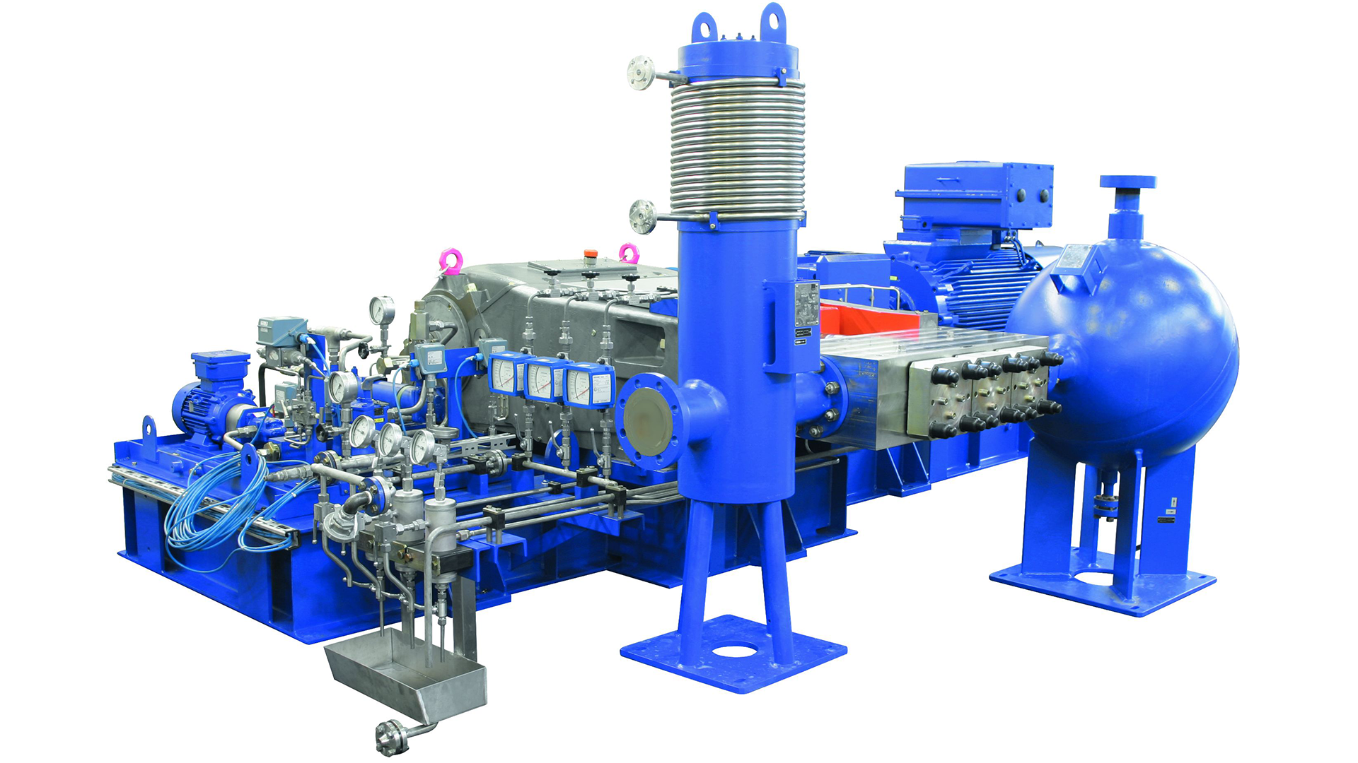 (URACA high-pressure triplex plunger pump – typical of units used in urea synthesis)
